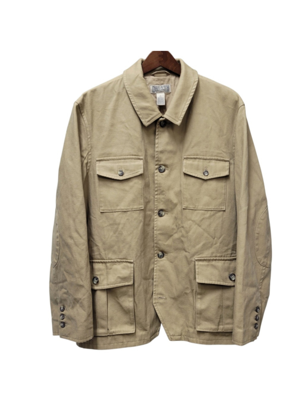Duluth Trading Company Men Lined Long-Sleeves Safari Utility Activity Jacket XL